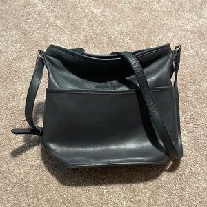 Coach navy hobo bag